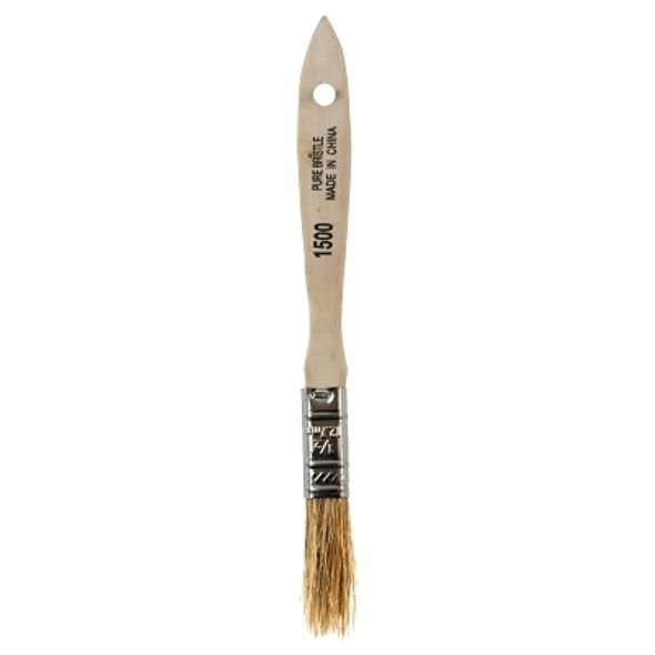 Linzer White Chinese Bristle Paint Brush, 1/4 in Thick, 1/2 in Wide, Wood Handle (36 EA / BX)