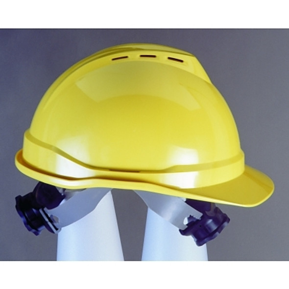 Topgard Protective Caps & Hats, Fas-Trac Ratchet, Hat, Yellow (1 EA)