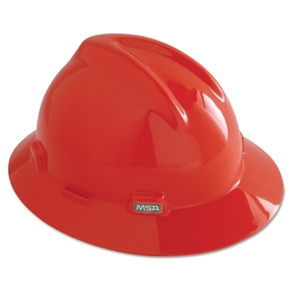 V-Gard Protective Hats, Fas-Trac Ratchet, Slotted Cap, Orange (1 EA)