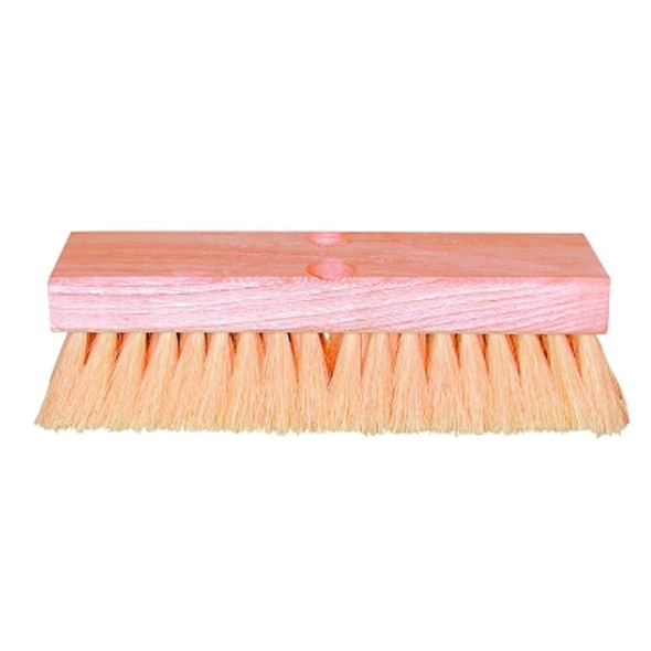 Magnolia Brush Deck Scrub Brushes, 12 in Hardwood Block, 2 in Trim L, White Tampico (12 EA / CTN)