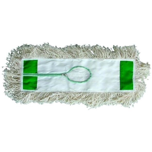 Magnolia Brush Industrial Dust Mop Heads, White Absorbent Cotton Yarn, 24 x 5 (1 EA / EA)