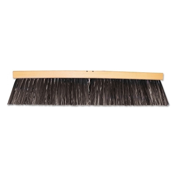 Magnolia Brush Heavy-Duty Street Brooms, 24 in Hardwood Block, 4 1/4 in Trim L, Blue Plastic (1 EA / EA)