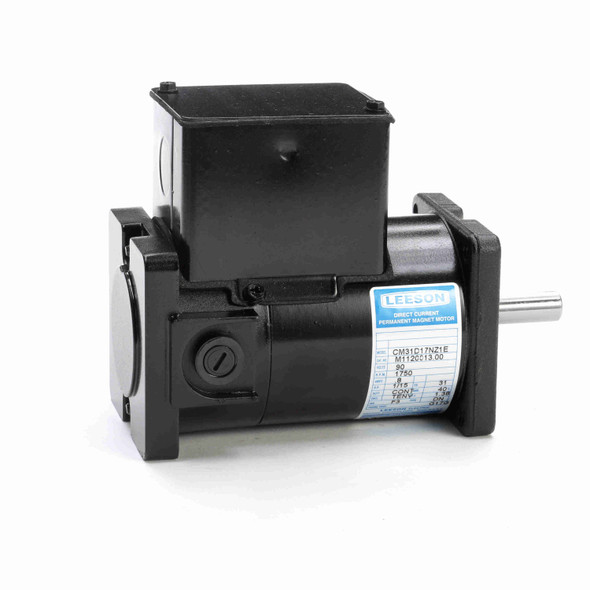 Leeson 0.07 HP Sub-Fractional Motor, 1750 RPM, 90 V, 31 Frame, TENV - M1120013.00