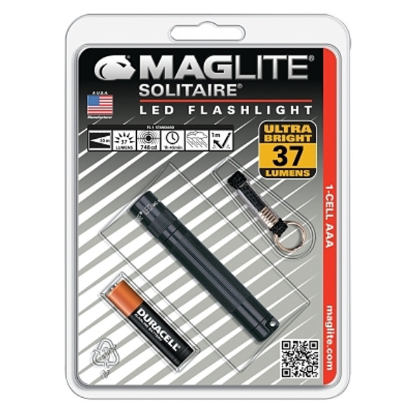 MAG-Lite Solitaire LED AAA Flashlight, AAA, 37, Black (1 EA  / EA)