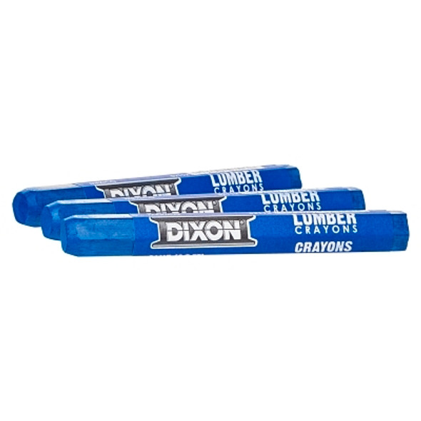 Dixon Ticonderoga Lumber Crayons, 1/2 in X 4 1/2 in, Soft Blue (12 MKR / DOZ)