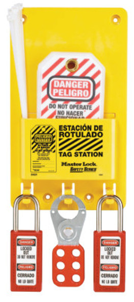 Safety Series Compact Tag Stations, Spanish/English, 5 3/4 in (1 EA)