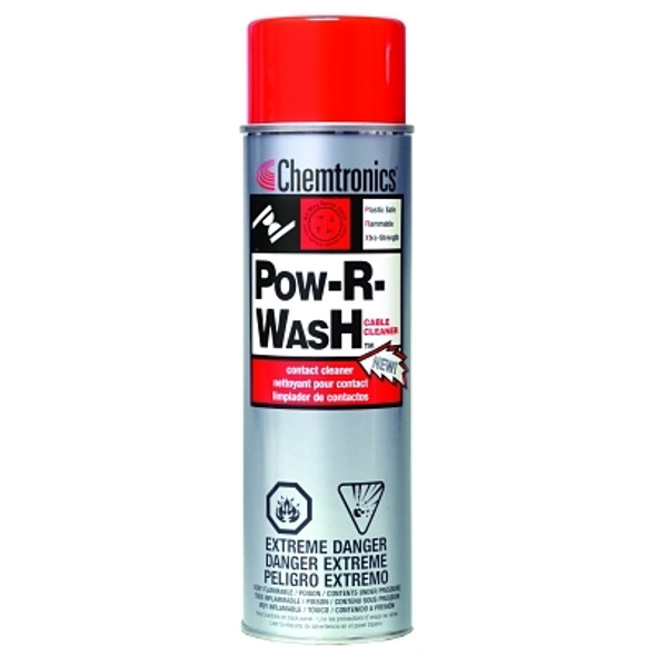 Chemtronics Pow-R-Wash Contact Cleaners, 13 1/2 oz Aerosol Can (12 CAN / CS)