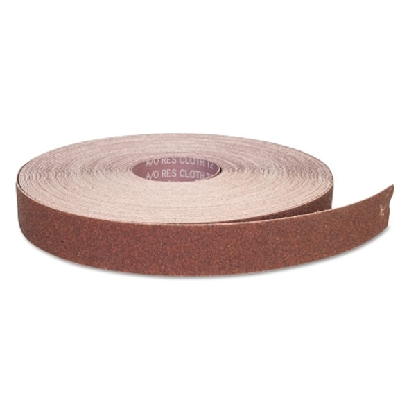 Carborundum Aluminum Oxide Resin Cloth Rolls, 1 in x 50 yd, P60 Grit (1 EA / EA)