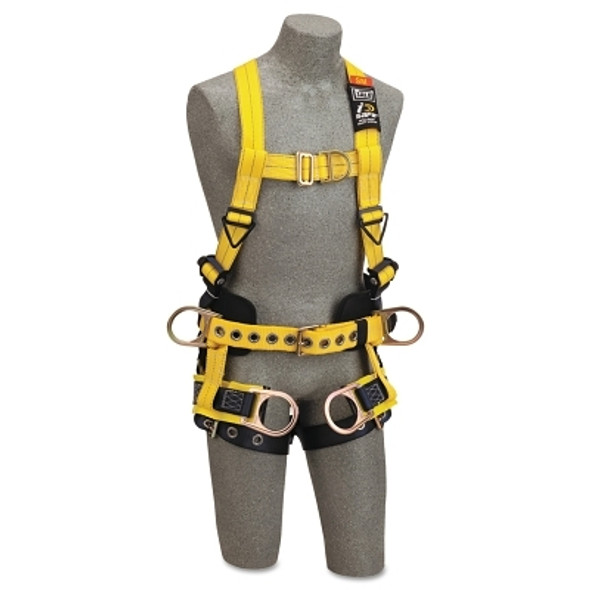 Delta Vest Style Tower Climbing Harnesses, Back, Front & Side D-Rings, X-Large (1 EA)