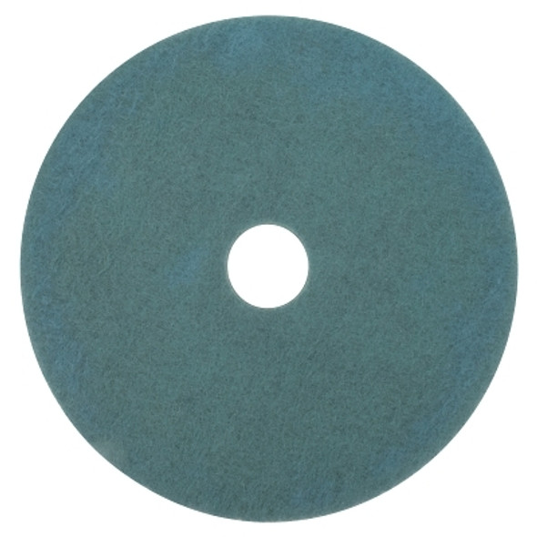 3M Abrasive Burnish Pads, Polyester/Nylon, Aqua (5 EA / CA)