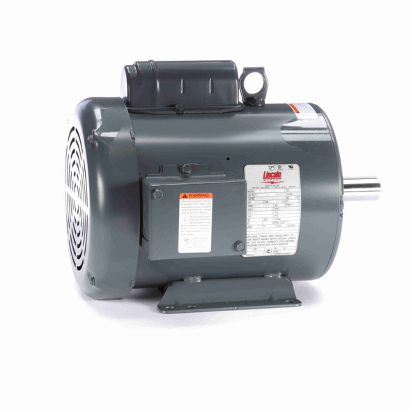 Leeson 2 HP General Purpose Motor, 1 phase, 1800 RPM, 115/208-230 V, 182T Frame, TEFC - LM24713