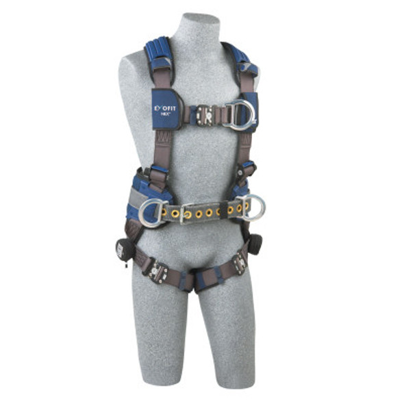 ExoFit NEX Construction Style Climbing Harness, Back/Side/Front D-Rings, X-Large (1 EA)