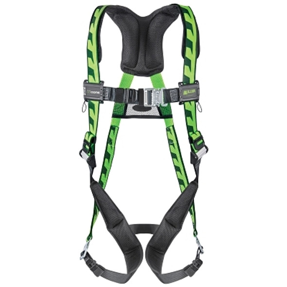 AirCore Full-Body Harness, Steel Side/Back D-Rings, 2X/3X, Quick-Connect Straps, Green (1 EA)