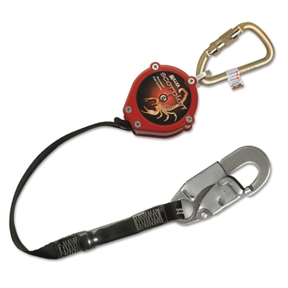 Scorpion Personal Fall Limiter, Steel Twist-Lock Carabiner, 1 Leg (1 EA)