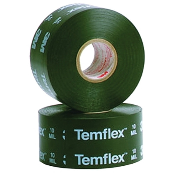 3M Temflex Vinyl Corrosion Protection Tape 1100, 2 in  x 100 ft, 10 mil,  Black (24 ROL / CS)