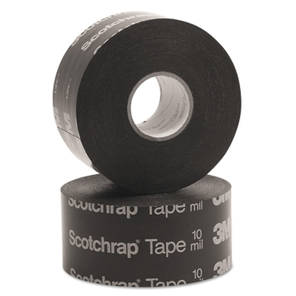 3M Electrical Scotchrap All-Weather Corrosion Protection Tape 50 and 51, Unprinted, 100 ft x 2 in, 10 mil, Black (24 RL / CA)