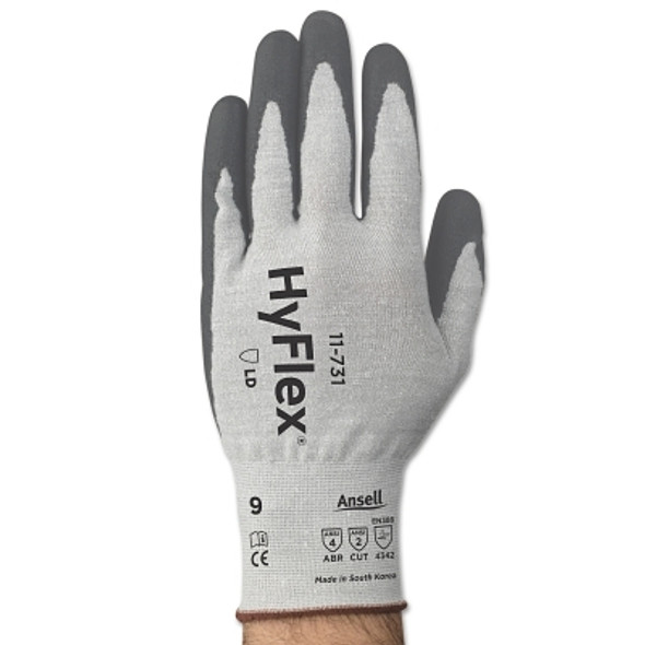 HyFlex 11-731 Gloves, Size 10, Gray (12 PR / DZ)
