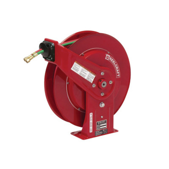 Gas-Welding Hose Reel with Hose, 50 ft, Retractable (1 EA)