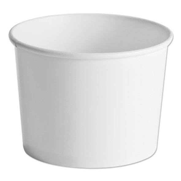 Paper Food Containers, 64oz, White, 25/Pack (250 EA / CT)