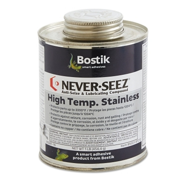 Never-Seez High Temperature Stainless Lubricating Compound, 1 lb Brush Top Can (1 CAN / CAN)