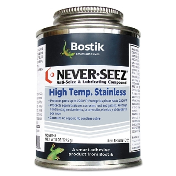 Never-Seez High Temperature Stainless Lubricating Compounds, 8 oz Brush Top Can (1 EA / EA)