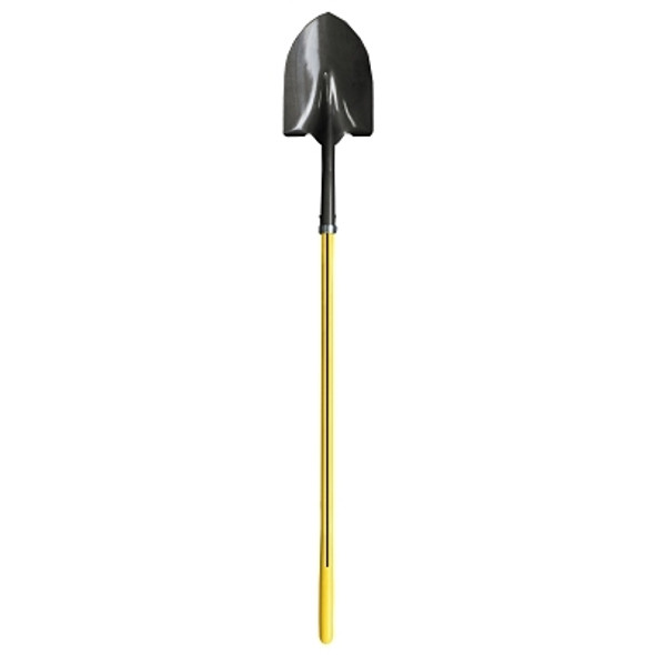 Ergo-Power Round Point Shovel, Hollow Back, 48" Fiberglass Straight Handle, 14ga (1 EA)