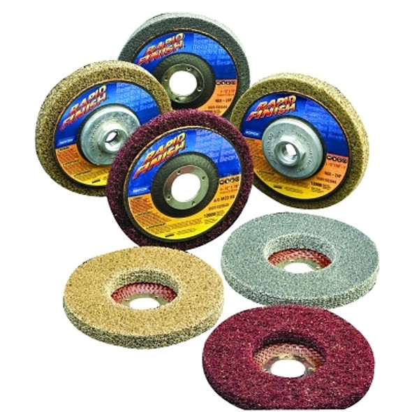 Norton Rapid Finish Bear-Tex Unified Wheels, 4 1/2 X 5/8-11, Fine, Aluminum Oxide (10 EA / PK)