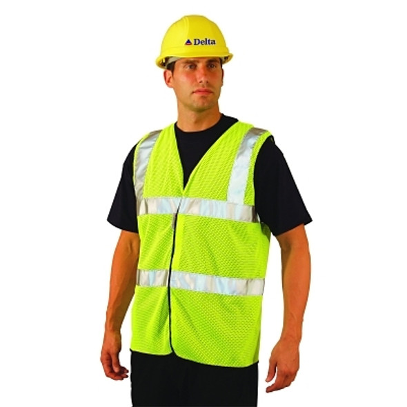 Class 2 Mesh Vests with 3M Scotchlite Reflective Tape, 3X-Large, Hi-Viz Yellow (1 EA)