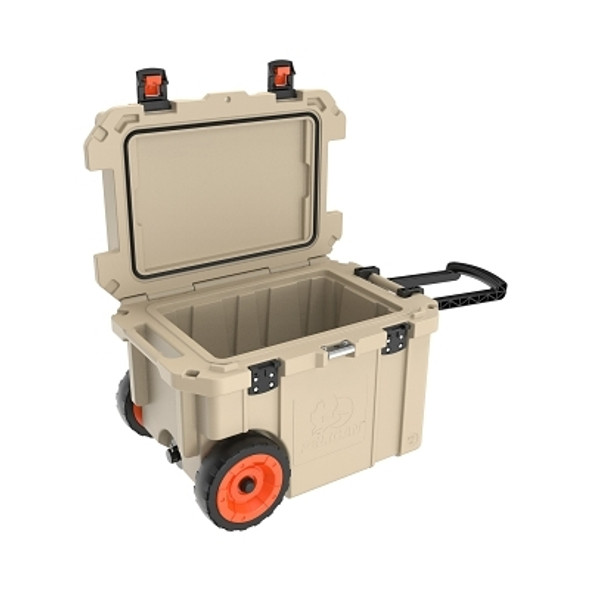 Pelican 45QW Elite Wheeled Coolers, 45 qt, 20 in x 29.66 in x 19.25 in, Tan (1 EA / EA)