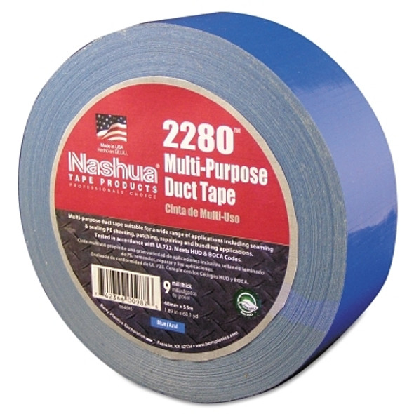 Nashua 2280 General Purpose Duct Tapes, Blue, 55m x 48mm x 9 mil (24 RL / CA)