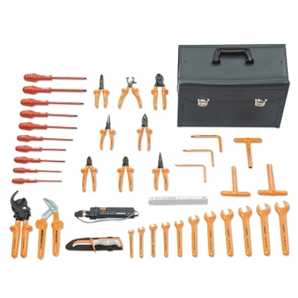 39-Piece Electrical Tool Sets, 15.1 in W x  20.9 in D x 13.9 in H (1 EA)