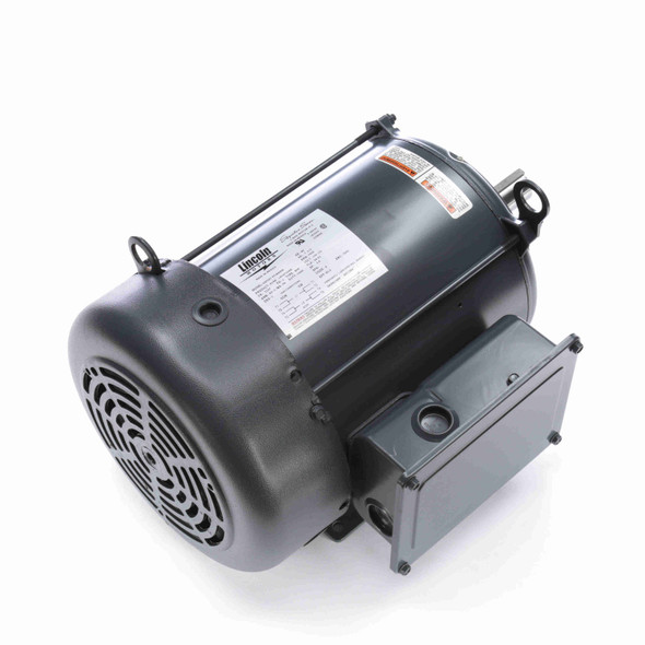 Leeson 7.50 HP General Purpose Motor, 1 phase, 3600 RPM, 208-230 V, 213T Frame, TEFC - LM24719