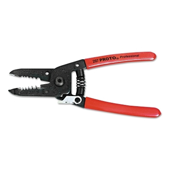 Wire Stripper/Cutters, 6 1/16 in, 10-20 AWG, Red (1 EA)