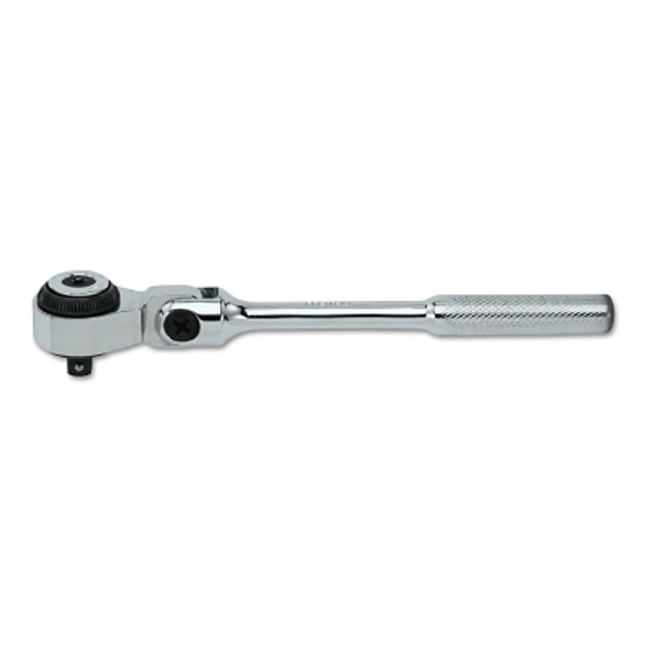 1/4 in Flex Head Ratchet Handles, Round, 6 37/64 in, Polish (1 EA)