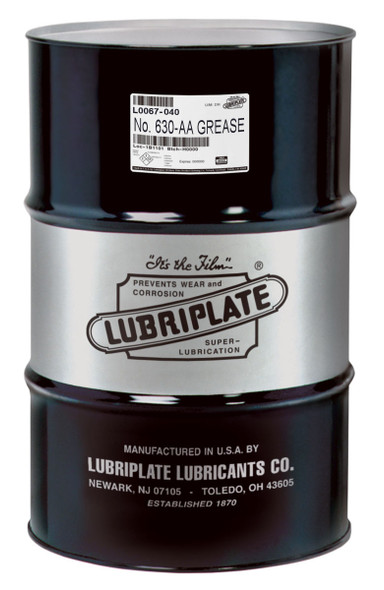 Lubriplate NO. 630-AA, White lithium NLGI No. 1 general purpose grease (55 Gal / 400lb. DRUM)