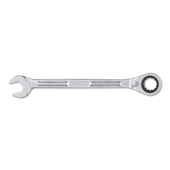 Full Polish Combination Reversible Ratcheting Wrenches, 1 1/8 in, 15 7/8 in Long (1 EA)