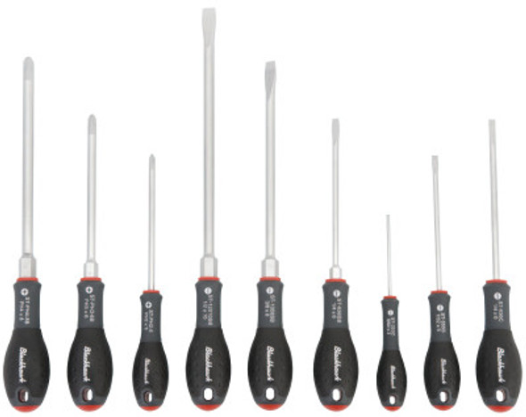 Stanley Products 9 Pc. Combination Screwdriver Sets, Slotted/Cabinet/Phillips (1 EA/EA)