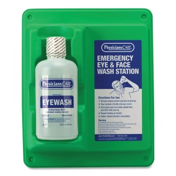 Eye & Skin Flush Emergency Station/Replacement Bottles, 32 oz (1 EA)