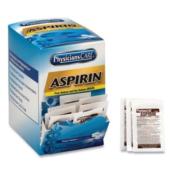 PhysiciansCare Aspirin, 325 mg, 2 pk/50 pk per Box (1 BX / BX)