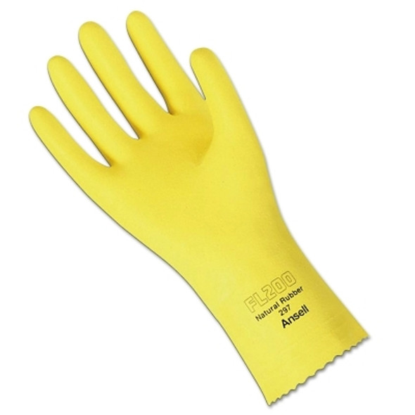 FL 200 Gloves, 8, Natural Latex, Lemon Yellow (12 PR / DZ)