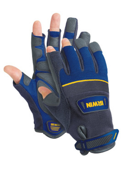 Carpenter Gloves, Black/Blue, Large (6 PR / CTN)