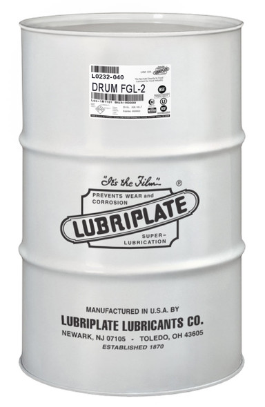 Lubriplate FGL-2, H-1/food grade tacky white grease for multi-purpose greasing (55 Gal / 400lb. DRUM)