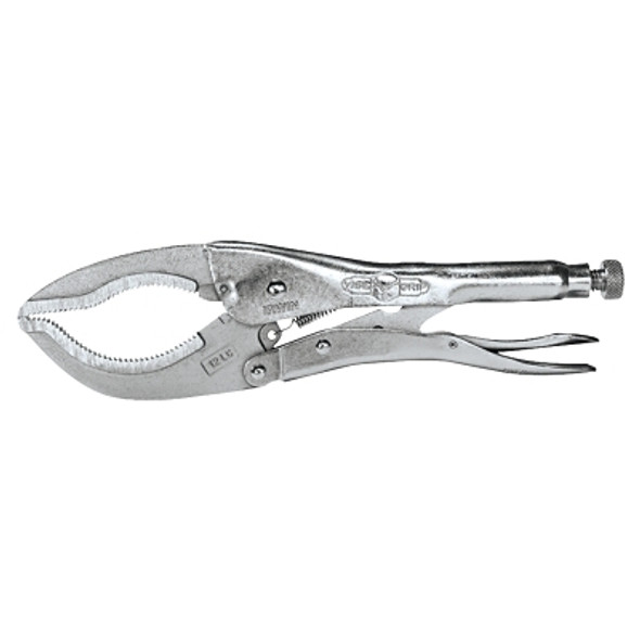 Large Jaw Locking Plier, Curved Jaw Opens to 3-1/8 in, 12 in Long (1 EA)
