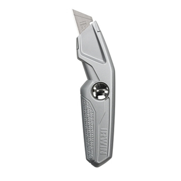 Drywall Fixed Utility Knives, 9 3/16", Carbon Steel Blade, Aluminum, Silver (5 EA / BX)