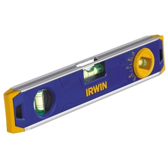 Irwin 150 Series Magnetic Torpedo Levels, 9 in, 3 Vials (1 EA / EA)