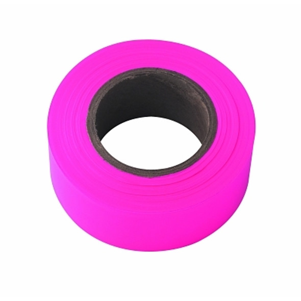 Flagging Tape, 1-3/16 in x 150 ft, Pink Glo (1 RL / RL)