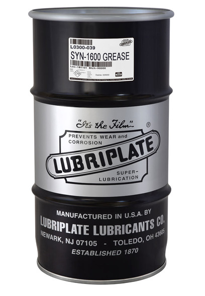 Lubriplate SYN 1600, Synthetic, lithium complex, NLGI No. 0 for auto grease systems (¼ DRUM)