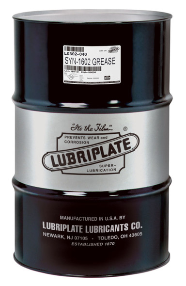 Lubriplate SYN 1602, Synthetic, lithium complexm NLGI No. 2 multi-purpose grease (55 Gal / 400lb. DRUM)