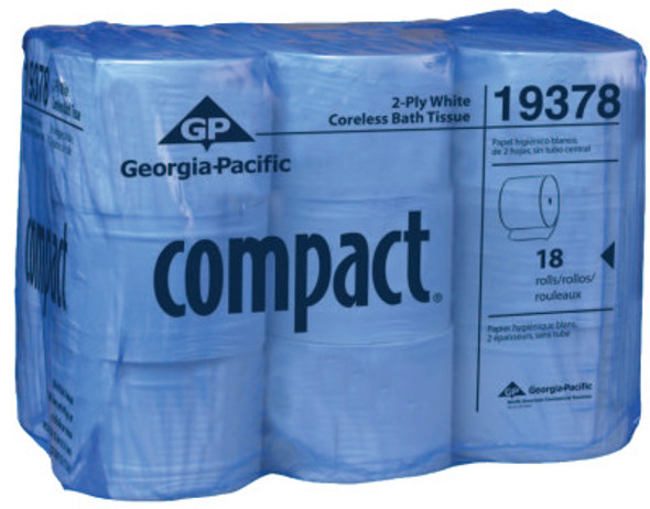 Compact Coreless High Capacity Bathroom Tissue, 4.05 x 3.85, 506.25 ft (1 CA / CA)