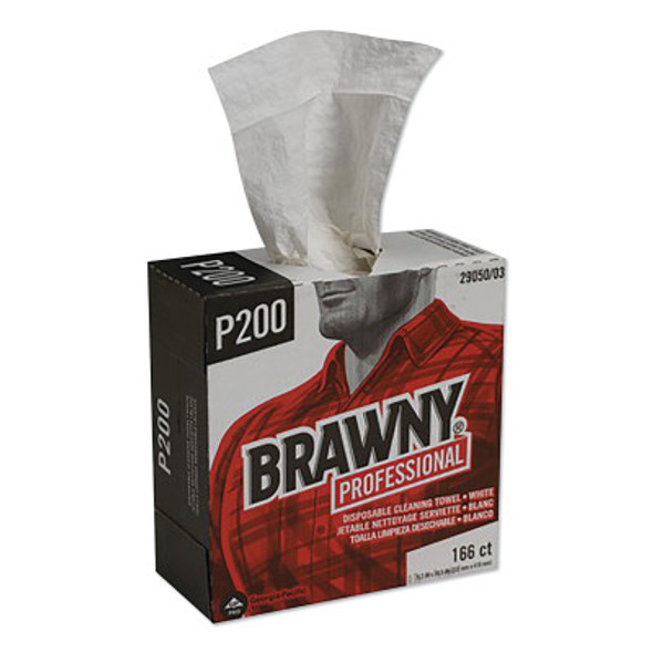 Brawny Industrial  Medium-Duty Wipers, Case, White (1 CA / CA)